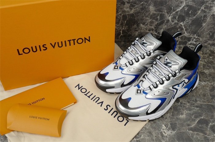 Louis Vuitton Runner Tatic Silver Blue