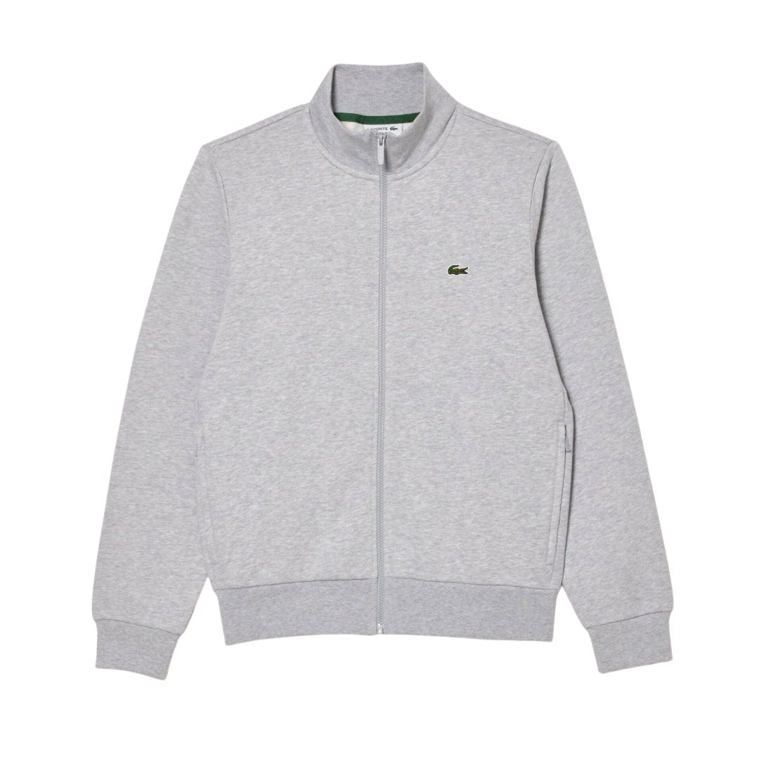 Lacoste Zipped Sweatvest Tracksuit In Grey